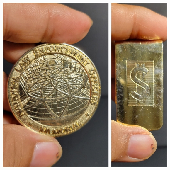 Lot of: 2013 - NTL Law Enforcement Officers Memorial Coin & $ Money Clip - Picture 4 of 7